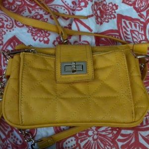 Charming Charlie Yellow Cross Body Bag